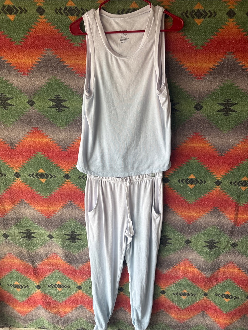 Born Light Blue Ombré Tank and Jogger Pajama Set